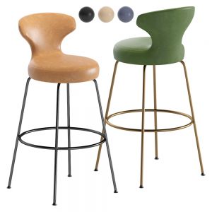 B&b Italia Papilio High Stool Leather