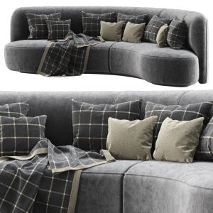 Annabel Velour Round Sofa Vs09