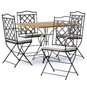 Manutti St.-tropez Dining Chair With Firenze Table