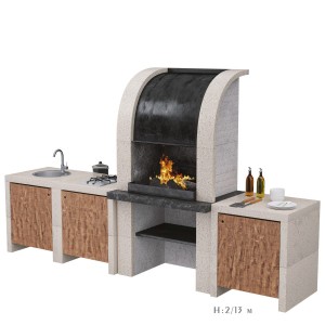 Montreal Barbecue Grill Set (1 Barbecue)