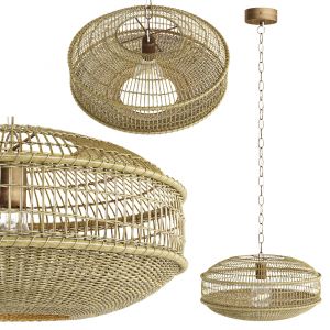 Montez Rattan Pendant Light By Anthropologie