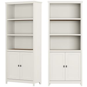 Sauder Cottage Road Library Bookcase With Doors