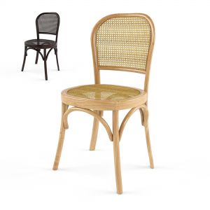 Rattan Wicker Wooden Chair