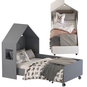 Set 170 Children's bed in the form of a house 5