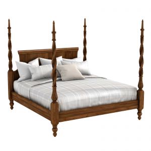 King Size Mahogany Plantation Poster Bed