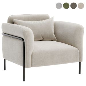 Fauteuil In Fluweel Alistair Armchair