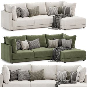 Kerry 3 Seater Fabric Right Chaise Fabric Sofa