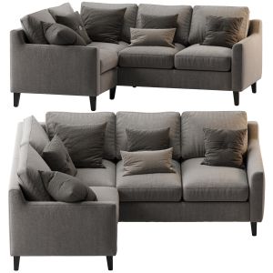 Beverly upholstered 3-piece sectional Gray