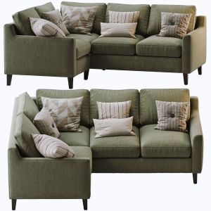 Beverly Upholstered 3-piece Sectional Green