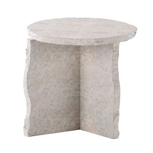 Mineral Sculptural Table - Bianco Curia