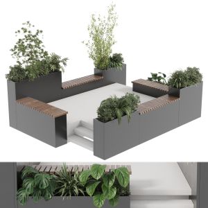 Landscape Furniture With Pergola And Roof Garden 1