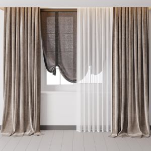 Hadi Curtains 59 With Roman Curtain