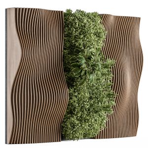 Vertical Garden Wood Parametric Wall - Wall Decor