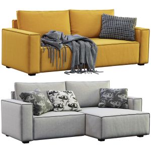 Sofa Loft  Velvet Yellow