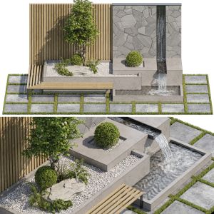 Landscape Furniture  With Fountain - 07