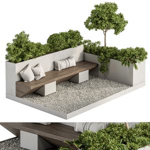 Roof Garden And Landscape Furniture - Set 34