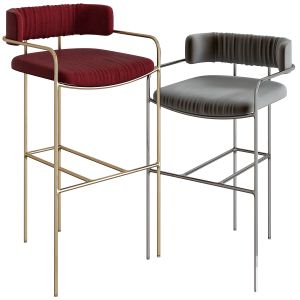 Lenox Velvet Bar And Counter Stools