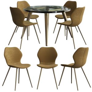 Highrock Dinning Chair Rowico Dining Table 2