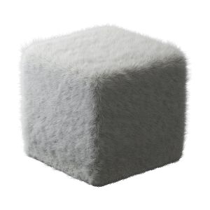 Homepop Faux Fur Pouf