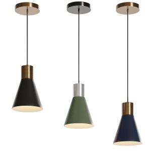 Bullis One Light Single Cone Pendant