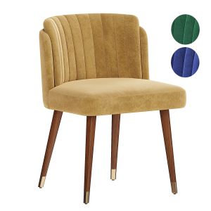 Velvet Channel Back Isadora Dining Chair