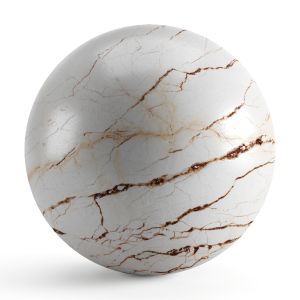 Beige Marble Sleb Material With Brown Veins