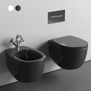 Nic Milk Wall Hung Wc/bidet