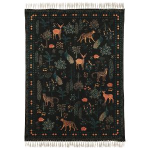 Woodland Creatures Brushed Rug