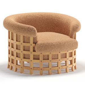 Cage Armchair Boucle