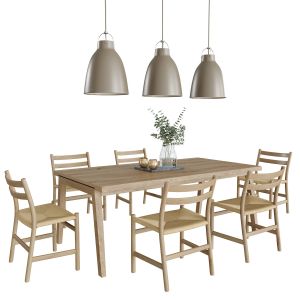 Carl Hansen Sh900 And Ch47 Dining Set