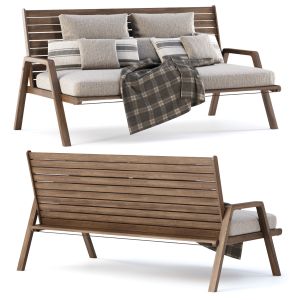 Mary Wooden Garden Loveseat Mr50 By Bpoint Design