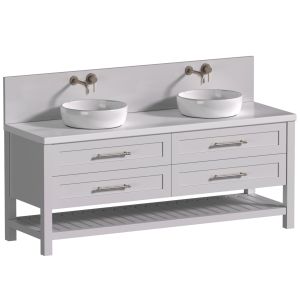 Bathroom Cabinet With A Washbasin