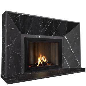 Marble Fireplace In Art Deco Style