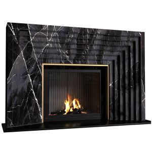 Marble Fireplace In Art Deco Style