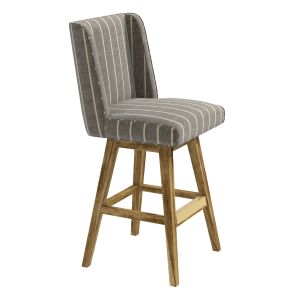 Alder   Tweed  Tribeca Swivel Bar Stool