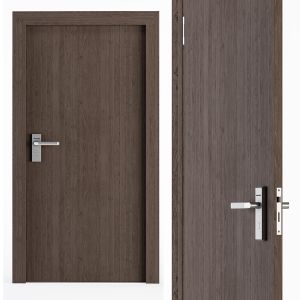 Dark Wood Door - Set 29