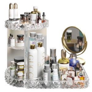 Big Set Of Cosmetics For Bathroom Or Beauty Salon