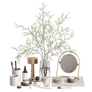 Bathroom Decorative Set With Branches