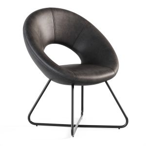 Coomer Vegan Leather Barrel Chair