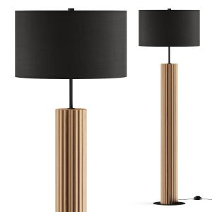 West Elm Linus Fluted Floor Lamp