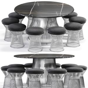 Venexia Table And Platner Chair