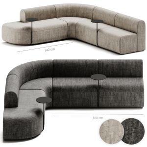 Artiko Sectional Modular Fabric Sofa At 16 By Mdd