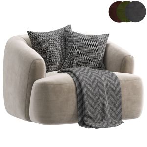 Fauteuil Sofia In Donkerbeige Chair