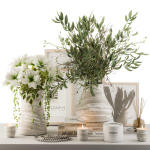 Decorative Set With Bouquet - Set 87