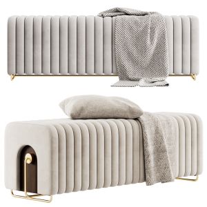 Rivers Bench And Ottoman By Mezzo Collection