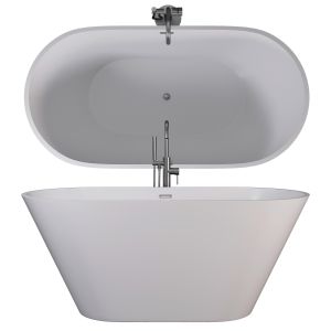 Newton White Freestanding Bath