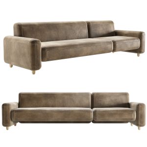 1st Dibs Traco Gray Leather Sofa By Paolo Capello