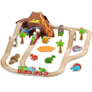 Bigjigs Dinosaur World Train Set