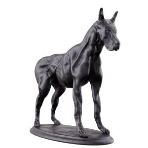 Black Doberman Statue