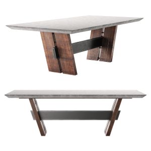 Bonham Dining Table In Dark Grey